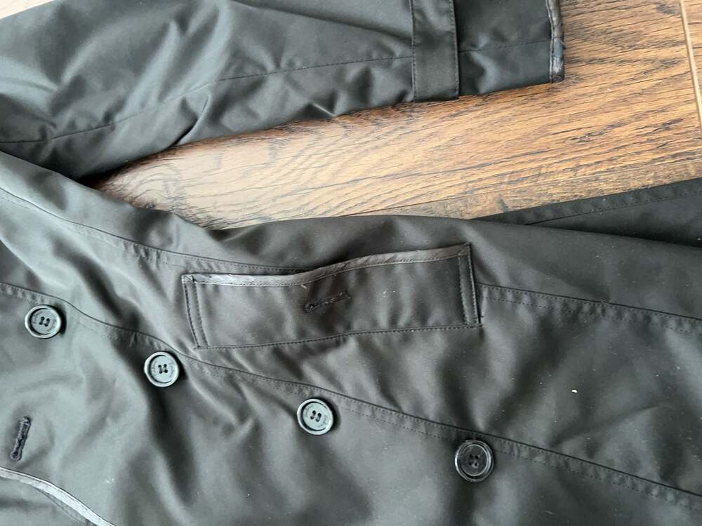 Burberry Brit Black Trench Coat Size US 2 - Picture 2 of 14